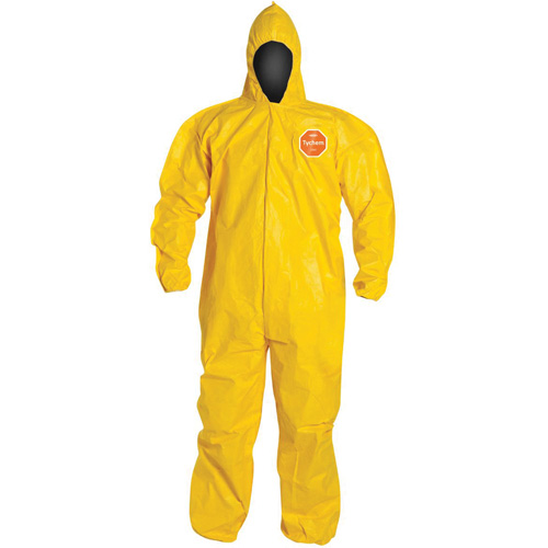 Combinaison &agrave; capuchon, Tychem 2000, 3T-Grand, Jaune Pronet Distribution