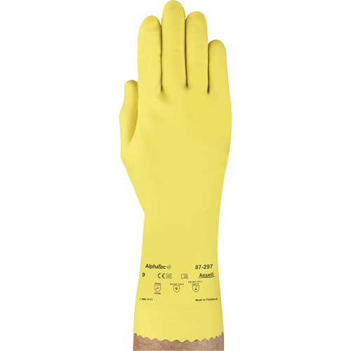 Gants Versatouch 297, Taille Moyen/8, 12" lo, Latex de caoutchouc, Doublure en Ouat&eacute;e, 20 mils Pronet Distribution