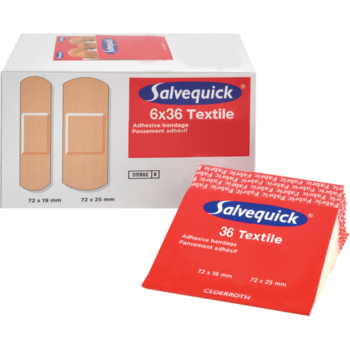 Salvequick&reg; Bandage Dispensing Systems Refills, Rectangular/Square, Fabric, Sterile Pronet Distribution