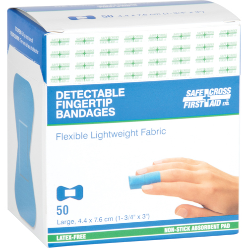 Bandages, Bout de doigt, 3", Tissu d&eacute;tectable, St&eacute;rile Pronet Distribution