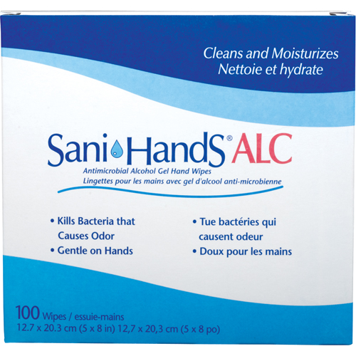 Lingettes antimicrobiennes pour les mains Sani-Hands ALC, Pochette Pronet Distribution
