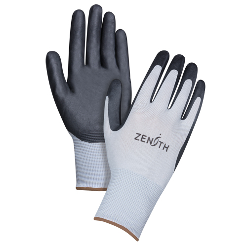 Lightweight Breathable Coated Gloves, 9/Large, Foam Nitrile Coating, 13 Gauge, Polyester Shell Pronet Distribution
