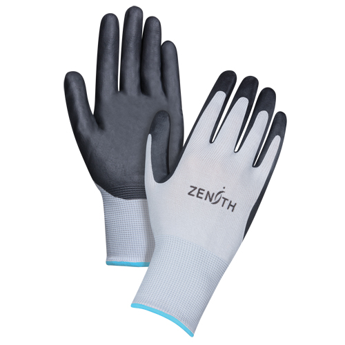 Lightweight Breathable Coated Gloves, 10/X-Large, Foam Nitrile Coating, 13 Gauge, Polyester Shell Pronet Distribution
