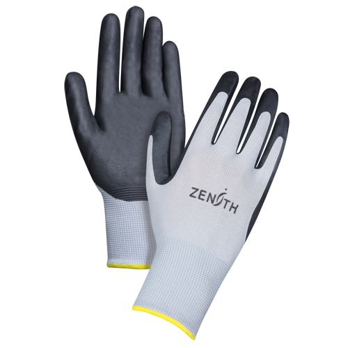Gants l&eacute;gers enduits et respirants, 11/2T-Grand, R&ecirc;vetement Mousse de nitrile, Calibre 13, Enveloppe en Polyester Pronet Distribution