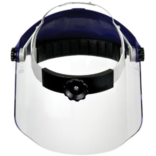 Ratchet Headgear with Faceshield, Polycarbonate, Ratchet Suspension Pronet Distribution