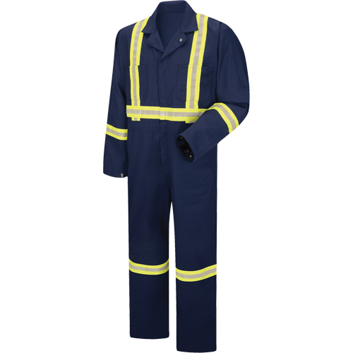 Enhanced Visibility Coveralls, Men's, Navy Blue, Size 38 Pronet Distribution
