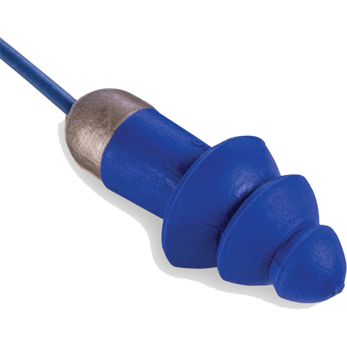 Bouchons d'oreille r&eacute;utilisables et d&eacute;tectable Rockets, Avec cordon, Taille unique, Vrac - &eacute;tui en plastique, NRR dB 27 Pronet Distribution
