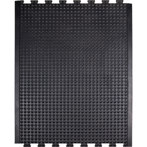 Tapis antifatigue en d&ocirc;me, &agrave; bulles, 3' x 4' x 1/2", Noir, Caoutchouc Pronet Distribution