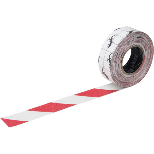 Ruban antid&eacute;rapant de premi&egrave;re qualit&eacute;, 2" x 60', Rouge & blanc Pronet Distribution