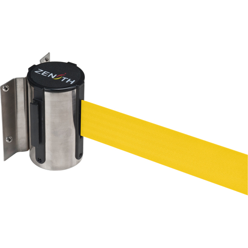 Wall Mount Barrier, Steel, Screw Mount, 12', Yellow Tape Pronet Distribution