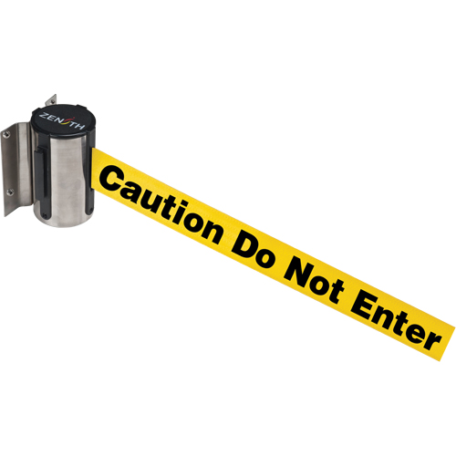 Wall Mount Barrier, Steel, Screw Mount, 7', Yellow Tape Pronet Distribution