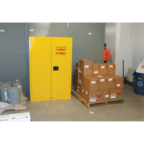 Armoire pour produits inflammables, 45 gal., 2 Porte(s), 43" La x 65" h x 18" p Pronet Distribution