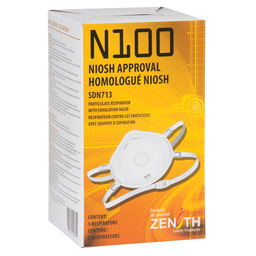 Respirateur contre les particules, N100, Certifi&eacute; NIOSH, Moyen/grand Pronet Distribution
