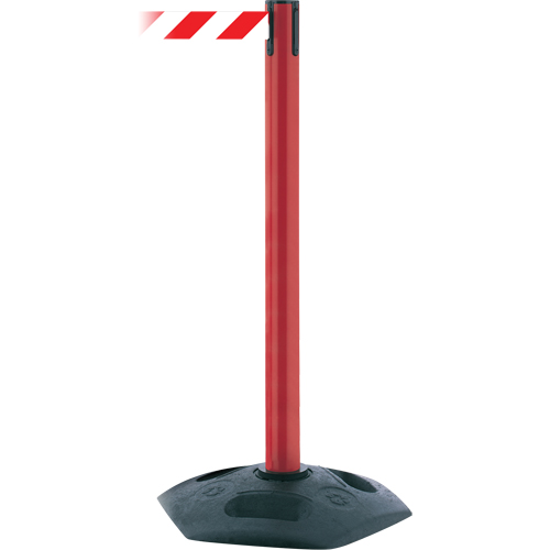 Poteau receveur robuste &agrave; ligne simple, Hauteur de 38", Noir Pronet Distribution