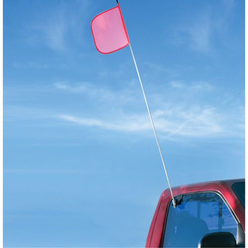 Safety Whip&reg; Light-Duty Whips, Window Mount, 5' High, Orange Pronet Distribution