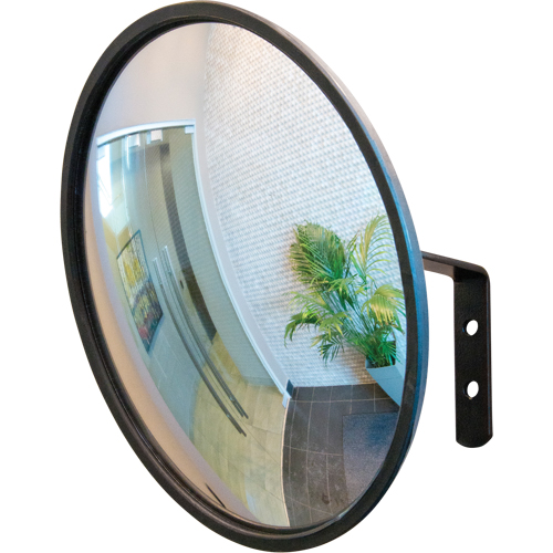 Convex Mirror with Bracket, Indoor/Outdoor, 12" Diameter Pronet Distribution