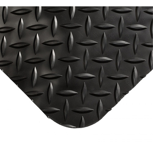 Tapis Smart No 497, Losange, 4' x 10' x 1", Noir, PVC/Ur&eacute;thane Pronet Distribution
