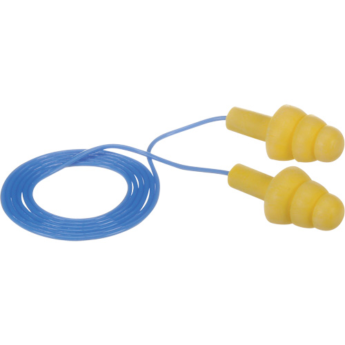Bouchons d'oreilles pr&eacute;moul&eacute;s E-A-R Ultrafit, Avec cordon, Vrac - Sac en poly, 25 dB NRR, Taille unique Pronet Distribution