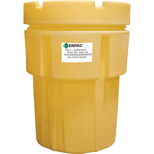 Barils de r&eacute;cup&eacute;ration Poly-Overpack 65, 65 gal. US, Stationnaire Pronet Distribution