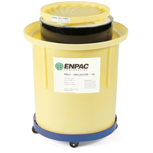 Poly-Collector 66 avec baril en acier, 32,5" dia. x 42" h, Cap. de d&eacute;versement 70 gal. US Pronet Distribution