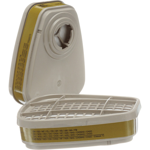 Cartouches pour respirateur s&eacute;rie 6000, Cartouche gaz/vapeur, Gaz multiples/Vapeurs Pronet Distribution