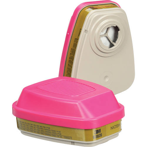 Cartouches pour respirateur s&eacute;rie 6000, Cartouche gaz/vapeur, Gaz multiples/Vapeurs/P100 Pronet Distribution