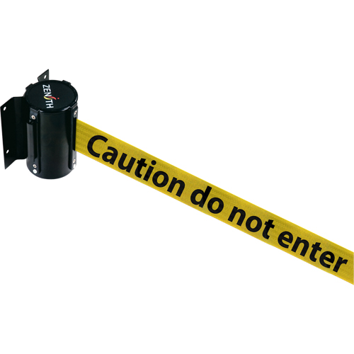 Wall Mount Barrier, Steel, Screw Mount, 7', Black/Yellow Tape Pronet Distribution