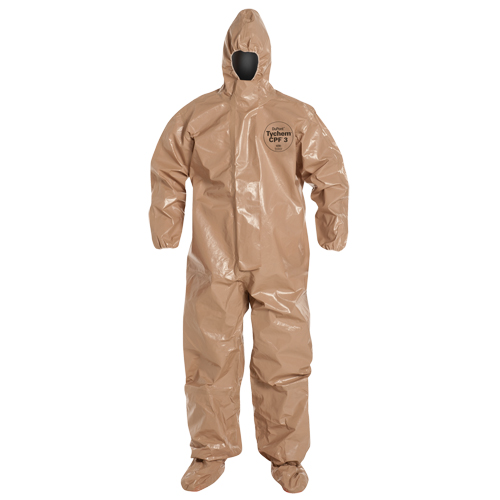 Combinaison de protection Tychem 5000 avec capuchon, Petit, Brun Pronet Distribution