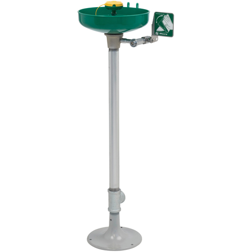 Poste de douche oculaire/faciale Axion, Installation Socle, Bol Plastique Pronet Distribution