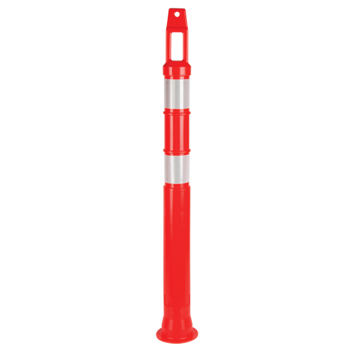 Poteau d&eacute;lin&eacute;ateur de premi&egrave;re qualit&eacute;, 42" h, Orange Pronet Distribution