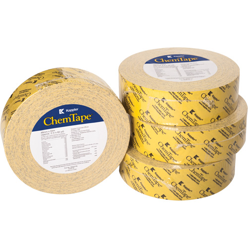 Ruban r&eacute;sistant aux produits chimiques ChemTape, 50,8 mm (2") x 50 m (164'), Jaune Pronet Distribution