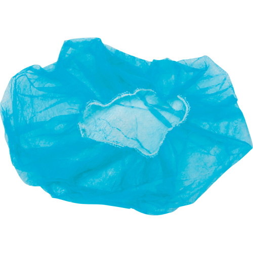 Bonnets bouffants non tiss&eacute;s, Polypropyl&egrave;ne, 21"/Grand, Bleu Pronet Distribution