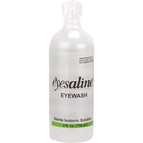 Bouteilles de solution saline pour douche oculaire, Bouteille Plein, 4 oz Pronet Distribution