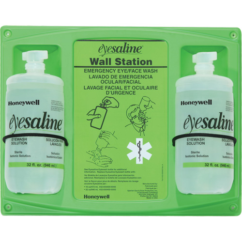 Saline Eyewash Wall Station, Double Pronet Distribution
