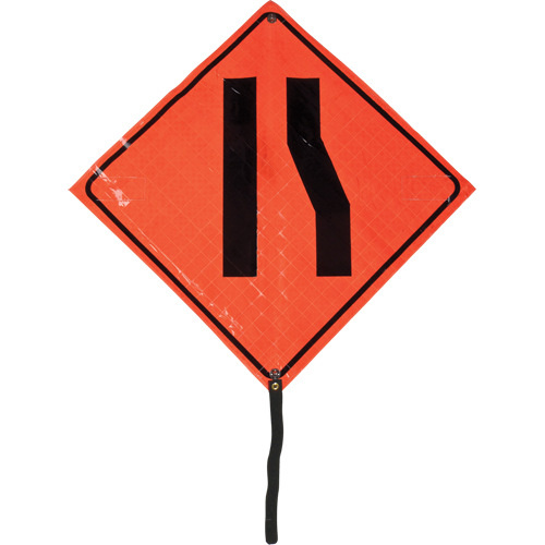 Narrow Road Rolled Sign, 24" x 24", Vinyl, Pictogram Pronet Distribution