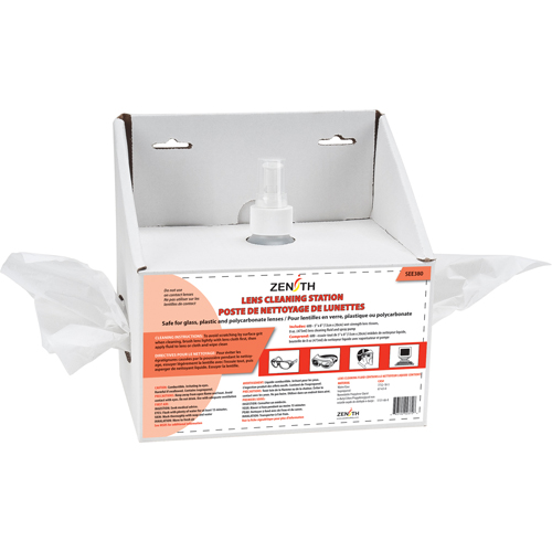 Poste de nettoyage jetables pour lentilles, Carton, 8" lo x 4" p x 8" h Pronet Distribution