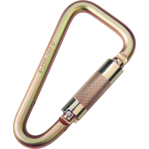 Saflok Carabiners, Steel, 3600 lbs Capacity Pronet Distribution