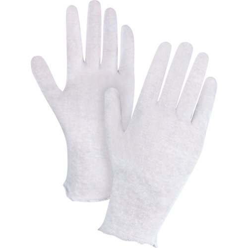 Gants d'inspection l&eacute;gers, Poly/coton, Poignet Non ourl&eacute;, Dames Pronet Distribution