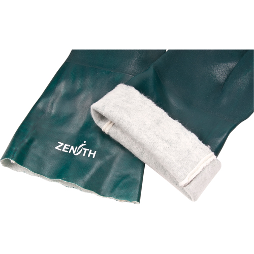 Gants verts &agrave; double enduit, 14" lo, PVC, Doublure en Jersey de coton, 70 mils Pronet Distribution