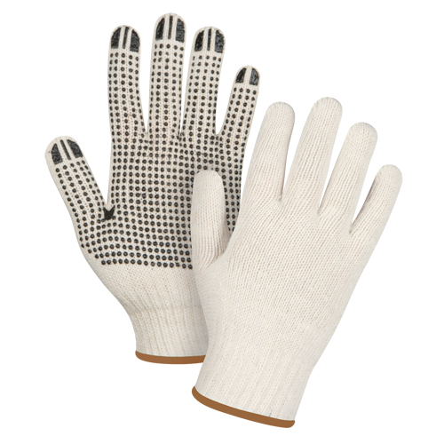 Gants tricot&eacute;s de poids lourd, Poly/coton, Un c&ocirc;t&eacute;, Calibre 7, Grand Pronet Distribution