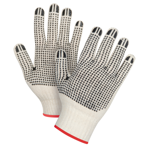 Gants tricot&eacute;s de poids lourd &agrave; deux c&ocirc;t&eacute;s avec pois, Poly/coton, Deux c&ocirc;t&eacute;s, Calibre 7, Petit Pronet Distribution
