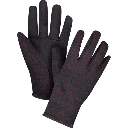 Jersey Gloves, Large, Brown, Red Fleece, Slip-On Pronet Distribution