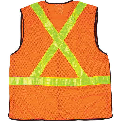 Veste de s&eacute;curit&eacute; pour la circulation d&eacute;tachable en cinq points, Orange haute visibilit&eacute;, Moyen, Polyester Pronet Distribution