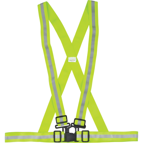 Harnais de s&eacute;curit&eacute; d'usage standard, Jaune lime haute visibilit&eacute;, Couleur r&eacute;fl&eacute;chissante Argent, Moyen Pronet Distribution