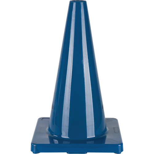 C&ocirc;ne de couleur pour la signalisation, 18", Bleu Pronet Distribution