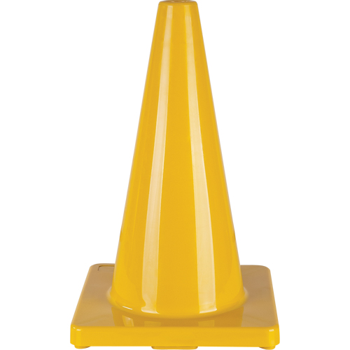 Coloured Traffic Cone, 18", Yellow Pronet Distribution