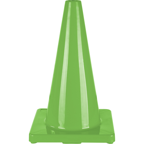 C&ocirc;ne de couleur pour la signalisation, 18", Vert Pronet Distribution