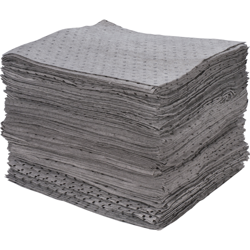 Feuilles absorbantes li&eacute;es de premi&egrave;re qualit&eacute;, Universel, 15" x 17", 30 gal. d'absorption Pronet Distribution