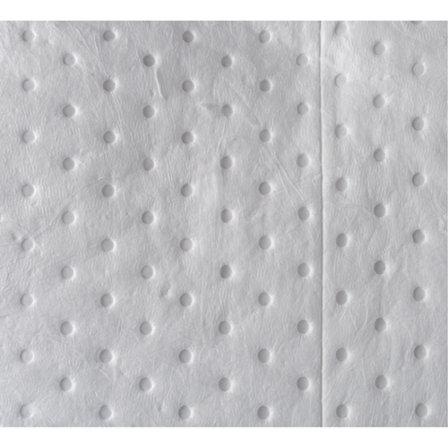 Feuilles absorbantes li&eacute;es de premi&egrave;re qualit&eacute;, Huile seulement, 15" x 17", 8 gal. d'absorption Pronet Distribution