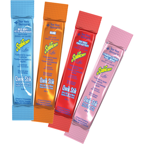 Sqwincher&reg; ZERO&reg; Qwik Stik Rehydration Drink, Powder, Orange Pronet Distribution